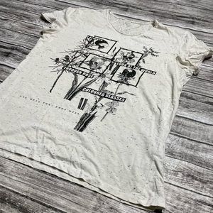 Women’s Large Defacto skull & flora look @ world through rose colored glasses